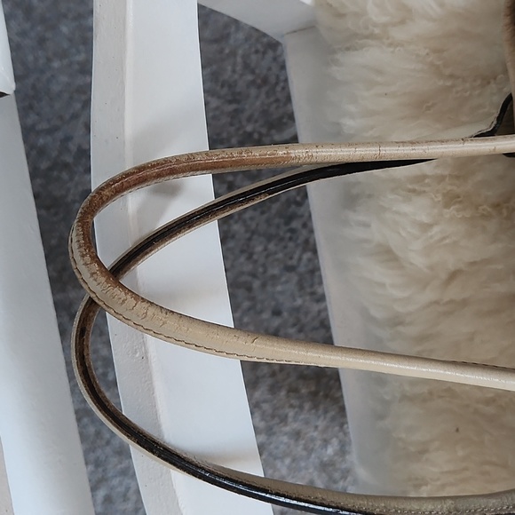 VINTAGE GUCCI GG Canvas Princely  Sherry Line Ribbon Tote Bag Line - Picture 9 of 10